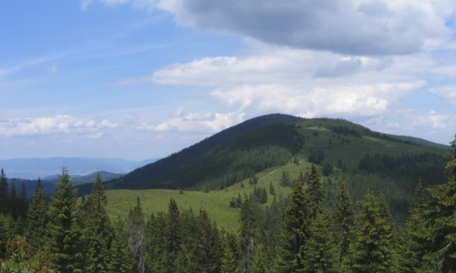 Widok na Romankę z Hali Rysianka